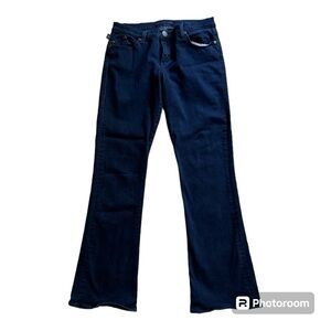 Rock &‎ Republic Kasandra Bootcut Dark Wash Jeans Women's 12R Studded Pockets